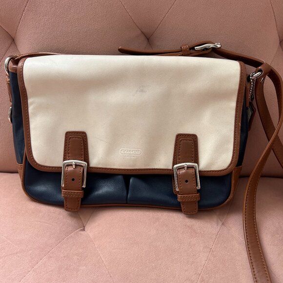 COACH Crossbody Bag Color Block Leather - Picture 4 of 16